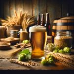 DALL·E 2023-12-23 10.57.11 - A photo demonstrating the art of composition in beer photography. The image presents a well-arranged scene with a pint of golden beer in the center, f.png